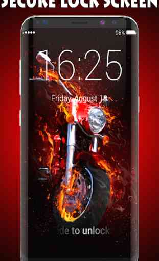 Motorcycle Lock Screen & Wallpaper 1