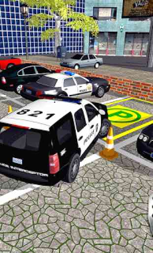 Real Police Car Chase: SUV Parking Simulator 3D 3