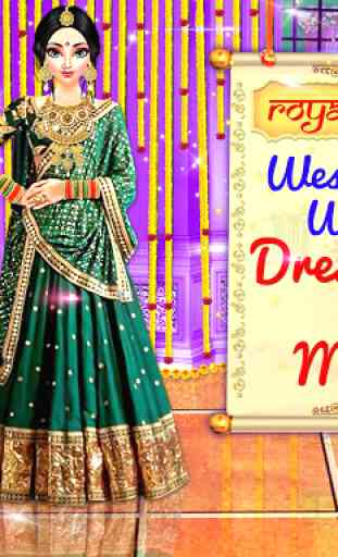 Royal Indian Western Wedding Dress-up and Makeup 1