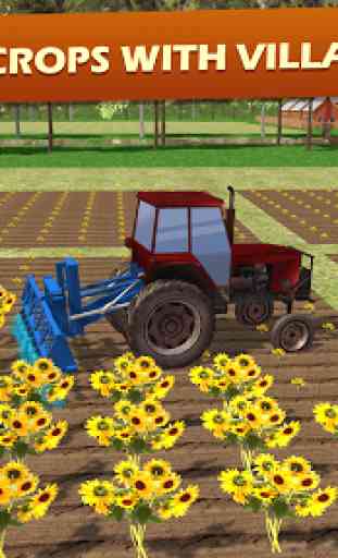 Tracteur Ferme charrue simulateu: Agriculture Jeux 1