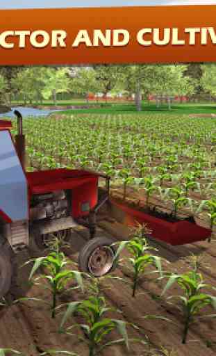 Tracteur Ferme charrue simulateu: Agriculture Jeux 4