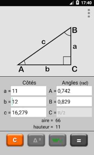 Triangle Calculatrice Pro 3