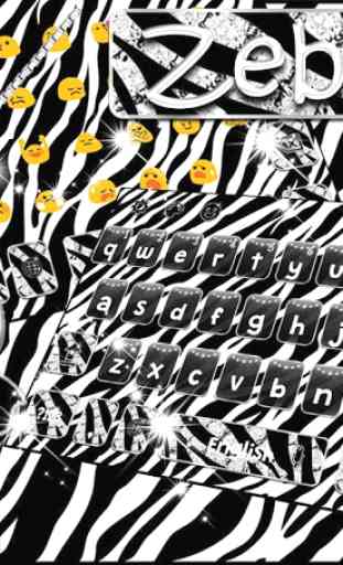 Zebra Print clavier Theme 3