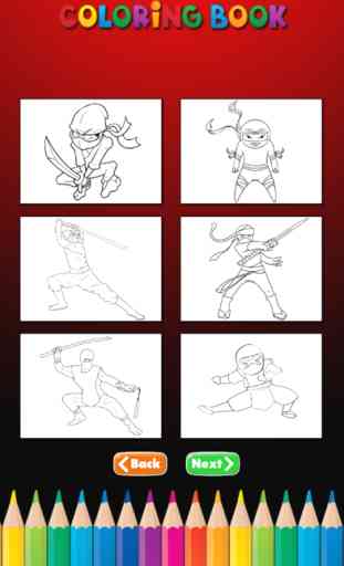 Le Ninja Coloring Book: Apprendre à dessiner et colorier un ninja, arme et plus 2