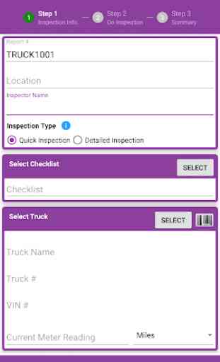 Application d'inspection maintenance des camions 3