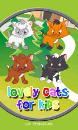 chats charmant pour les enfants - jeu gratuit 1