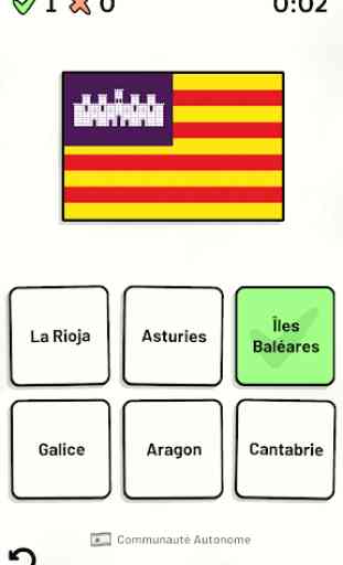 Communautés Autonomes d'Espagne - Quiz 2