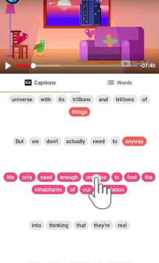Lingvoca - English learning with YouTube subtitles 1