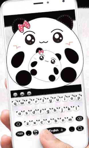 Mignon Panda clavier Theme Cute Panda 3