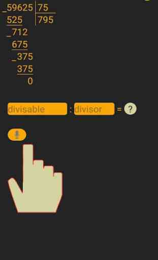 Un calculateur de division posée 2