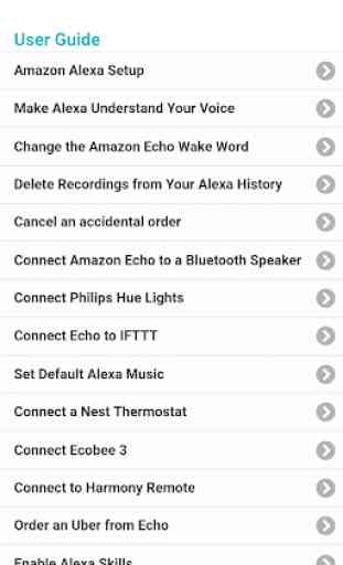 User guide for Alexa 1