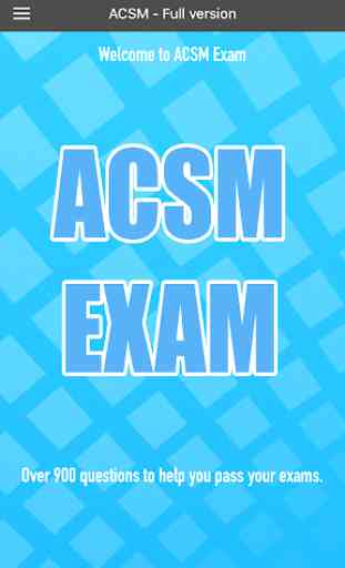 ACSM Exam Prep 1
