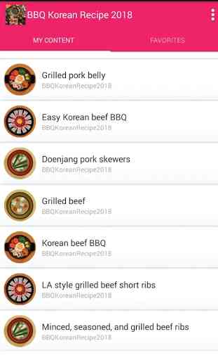 BBQ Korean Recipe 2018 1
