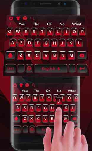 Black red minimalist business keyboard theme 2