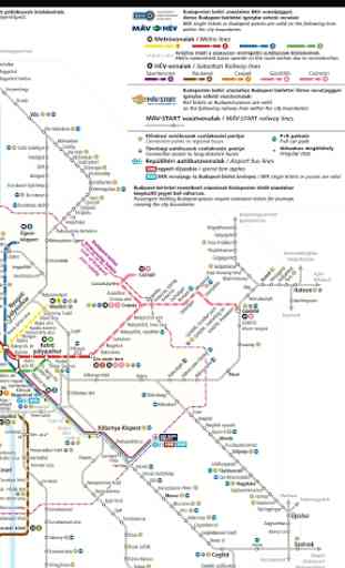 Budapest Metro Map 2