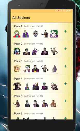 Clown stickers WAStickerapps:Joker 2019 Stickers 2