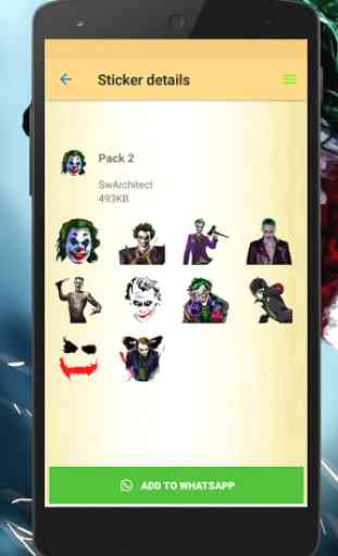 Clown stickers WAStickerapps:Joker 2019 Stickers 4