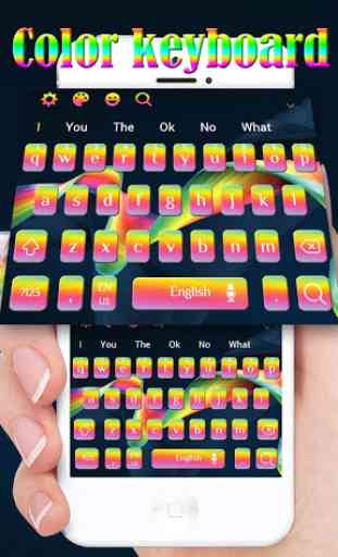 Color Rainbow Keyboard Theme 1