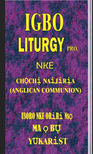 Igbo Liturgy Pro. 1