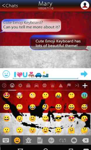 Indonesia Emoji Keyboard Theme 2