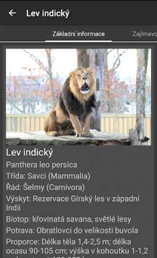 Lexikon zvířat Zoo Praha 3