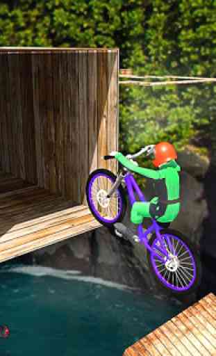 pistes impossibles sur le toit bmx bicyclettes 2