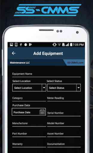 SS-CMMS Mobile Assistant/Maintenance Management 1