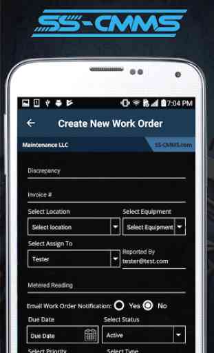 SS-CMMS Mobile Assistant/Maintenance Management 4