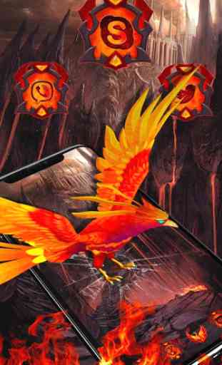 Thème 3d Fire phoenix 1