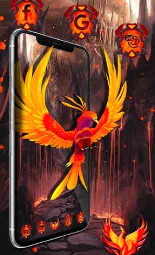 Thème 3d Fire phoenix 2