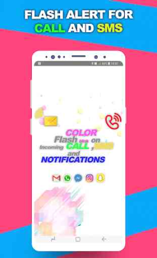 alerte flash pour les appels SMS  avec couleur 2