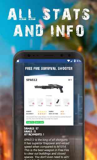 All Weapons Guide for Free Fire - Battle Royale 3