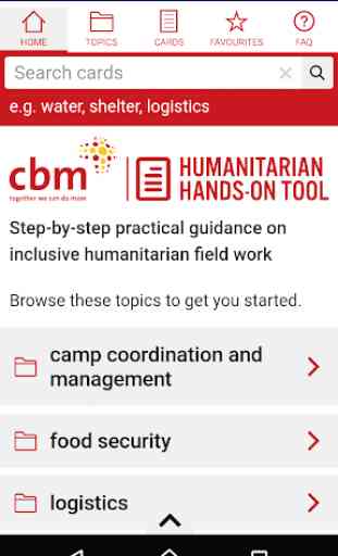 CBM Humanitarian Hands-on Tool 1