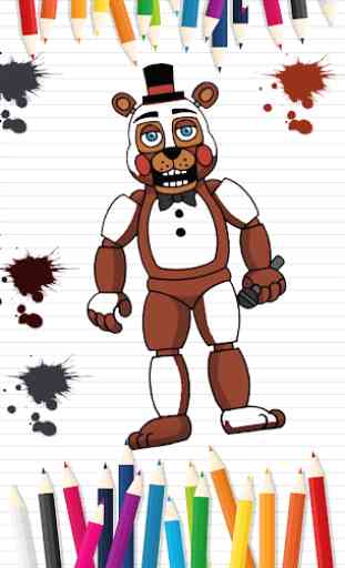 Coloring book for Five Nights 2019 2