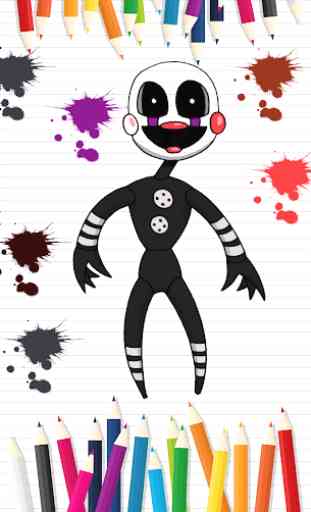 Coloring book for Five Nights 2019 3