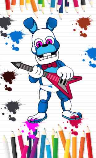 Coloring book for Five Nights 2019 4