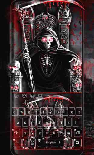 Horror Blood Skull Keyboard 1