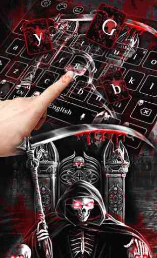 Horror Blood Skull Keyboard 2