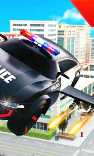 jeu de robot volant de voiture de police SUV 1