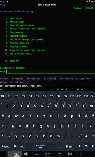 Terminal Emulator for IBM i 4