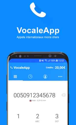 VocaleApp - Appels internationaux moins chers 1