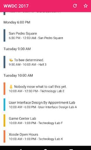 WWDC Schedule 1