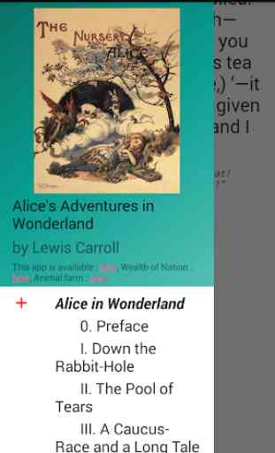 Alice in Wonderland, Nursery Alice - Lewis Carroll 1