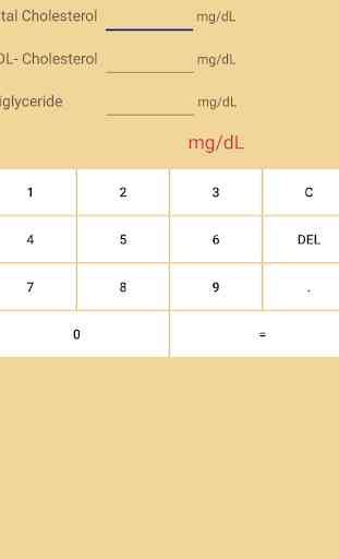 Calculatrice LDL-cholestérol 1