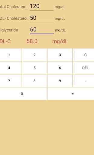Calculatrice LDL-cholestérol 2