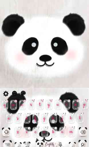 Cute Panda Keyboard Theme 1