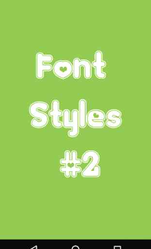 Font Styles #2 1