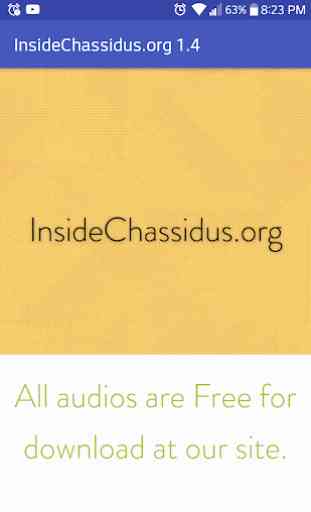 Inside Chassidus Radio Beta 1