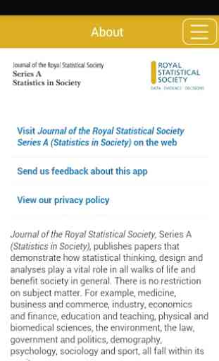 Journal of the RSS Series A 1