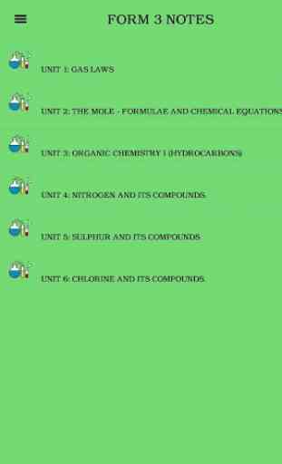 K.C.S.E Chemistry revision - notes and practicals 3